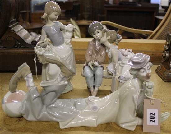 3 Lladro figures